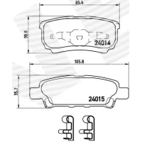 Brake pads for disc brakes