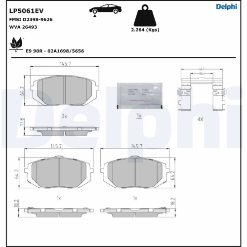 BRAKE PADS FOR DISC BRAKES - 0