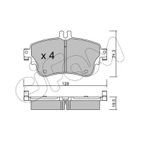 Brake pads for disc brakes