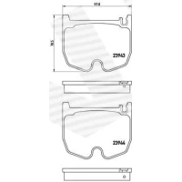 Brake pads for disc brakes