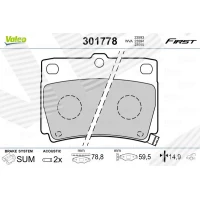 Brake pads for disc brakes