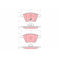 Brake pads for disc brakes