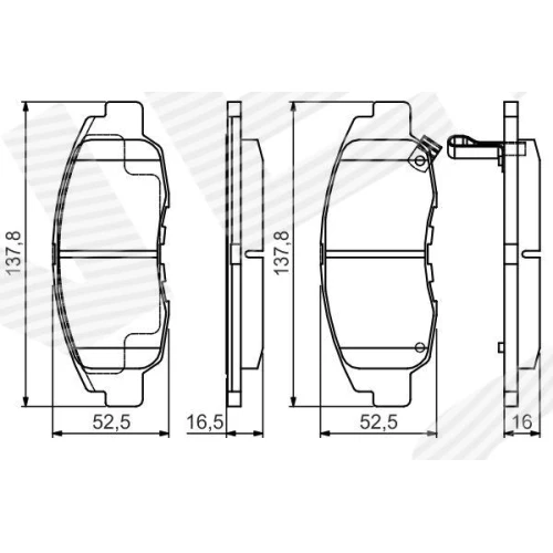 BRAKE PADS FOR DISC BRAKES - 0