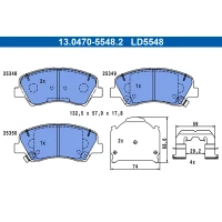 Brake pads for disc brakes