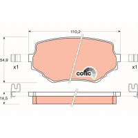 Brake pads for disc brakes