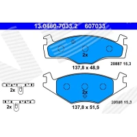 Brake pads for disc brakes