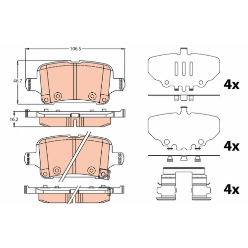 BRAKE PADS FOR DISC BRAKES - 0