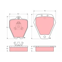 Brake pads for disc brakes