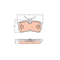 Brake pads for disc brakes