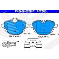 Brake pads for disc brakes