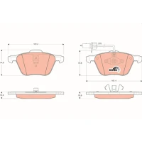 Brake pads for disc brakes