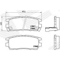 Brake pads for disc brakes