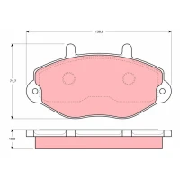 Brake pads for disc brakes