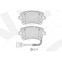 Brake pads for disc brakes