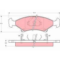 Brake pads for disc brakes