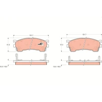 Brake pads for disc brakes