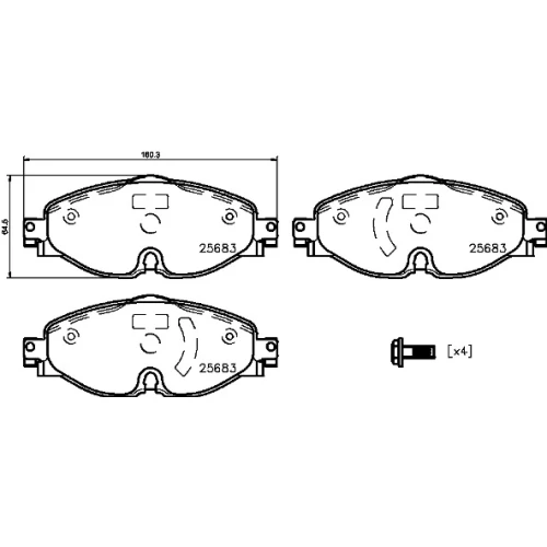 BRAKE PADS FOR DISC BRAKES - 0