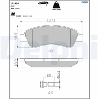 Brake pads for disc brakes