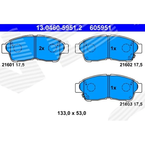 BRAKE PADS FOR DISC BRAKES - 0