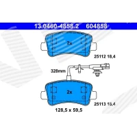 Brake pads for disc brakes