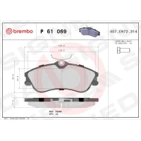 Brake pads for disc brakes