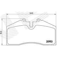 Brake pads for disc brakes