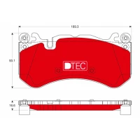 Brake pads for disc brakes