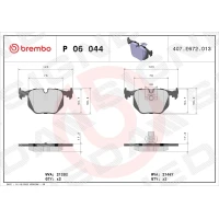 Brake pads for disc brakes