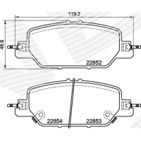 Brake pads for disc brakes