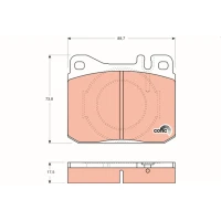 Brake pads for disc brakes