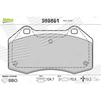 Brake pads for disc brakes