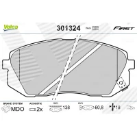 Brake pads for disc brakes