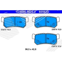 Brake pads for disc brakes