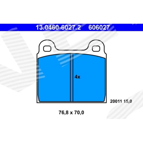 BRAKE PADS FOR DISC BRAKES - 0