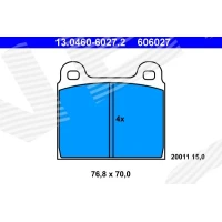 Brake pads for disc brakes