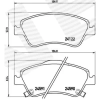 Brake pads for disc brakes