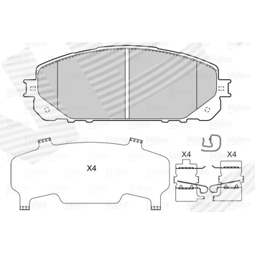 BRAKE PADS FOR DISC BRAKES - 1