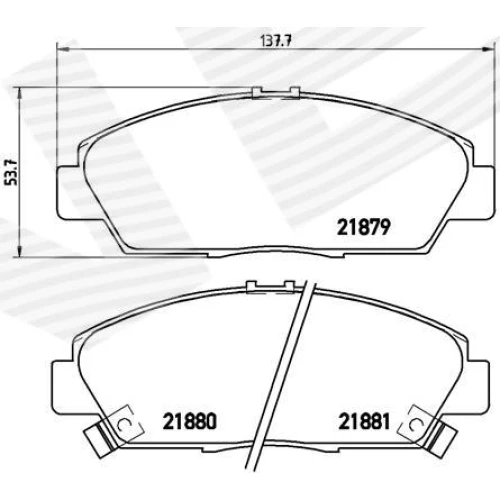 BRAKE PADS FOR DISC BRAKES - 0