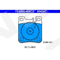 Brake pads for disc brakes