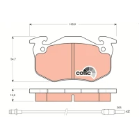 Brake pads for disc brakes