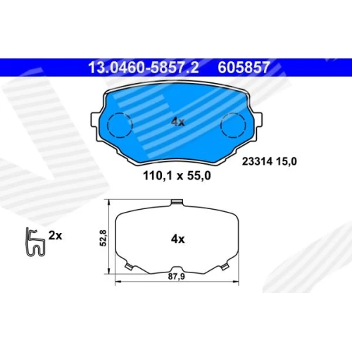 BRAKE PADS FOR DISC BRAKES - 0