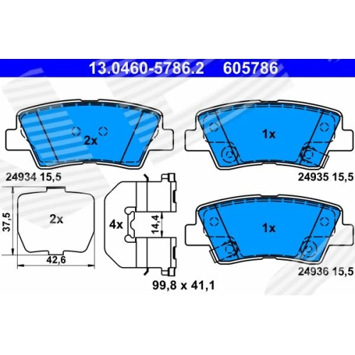 BRAKE PADS FOR DISC BRAKES - 0