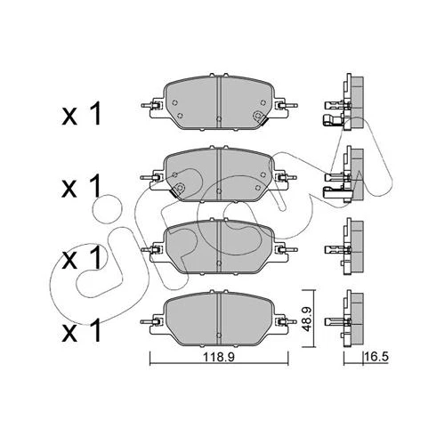 BRAKE PADS FOR DISC BRAKES - 0