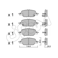 Brake pads for disc brakes