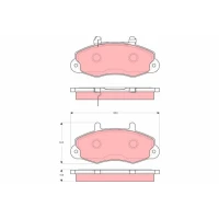 Brake pads for disc brakes