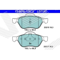 Brake pads for disc brakes