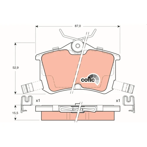 BRAKE PADS FOR DISC BRAKES - 0