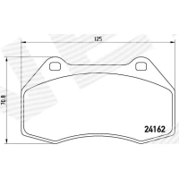 Brake pads for disc brakes