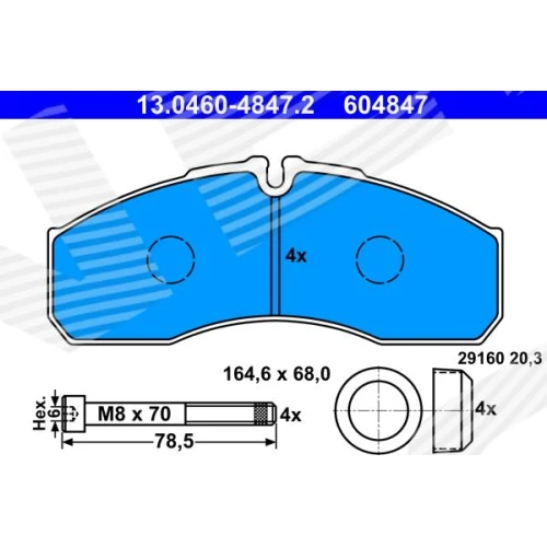 BRAKE PADS FOR DISC BRAKES - 0