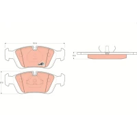 Brake pads for disc brakes